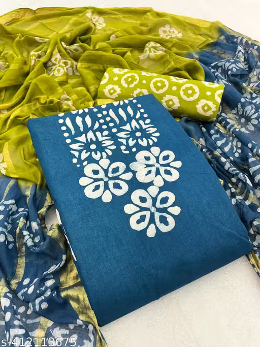 Pure Batik Elegance Cotton Suit Set