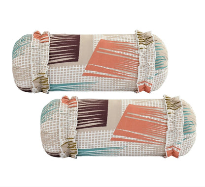 Color blocked Frill Elegance Cotton Diwan Set – 8 Piece Collection