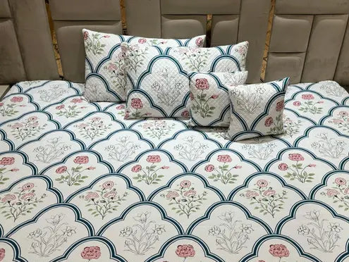 Luxor Home 5-Piece Embroidered Bedsheet Set – King Size