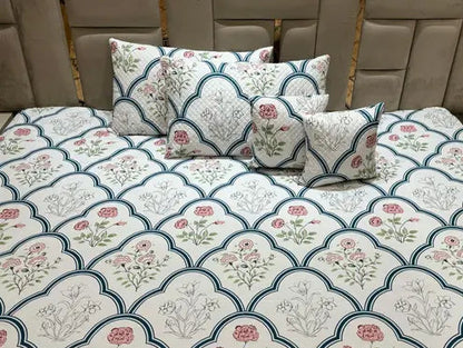 Luxor Home 5-Piece Embroidered Bedsheet Set – King Size