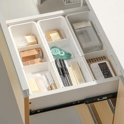 Adjustable Drawer Organizer Removable for Kitchen Office Supplies Study Room (Pack of 3)